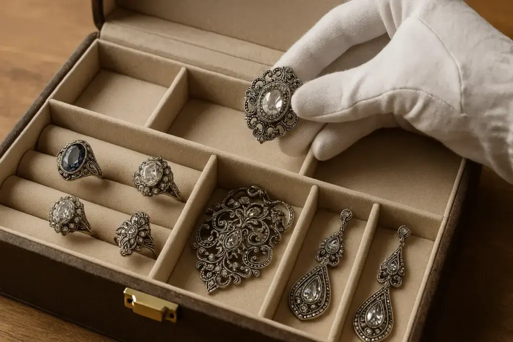 Come si conservano i gioielli d’epoca: Il metodo professionale che preserva il loro splendore