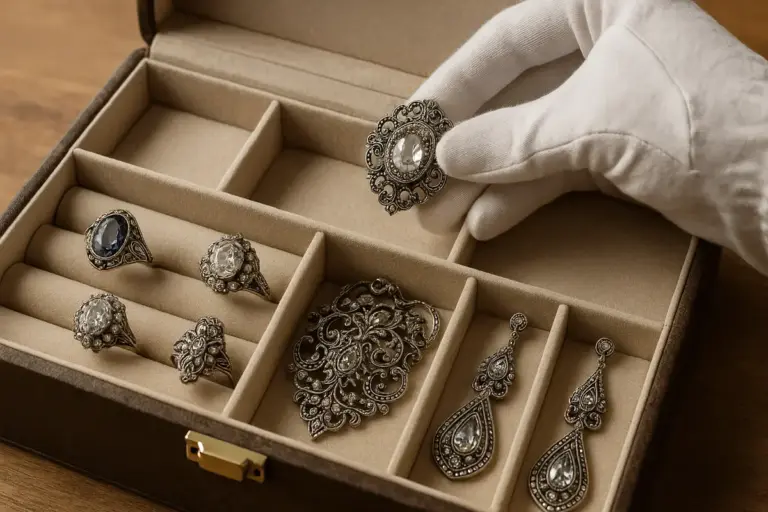 Come si conservano i gioielli d’epoca: Il metodo professionale che preserva il loro splendore