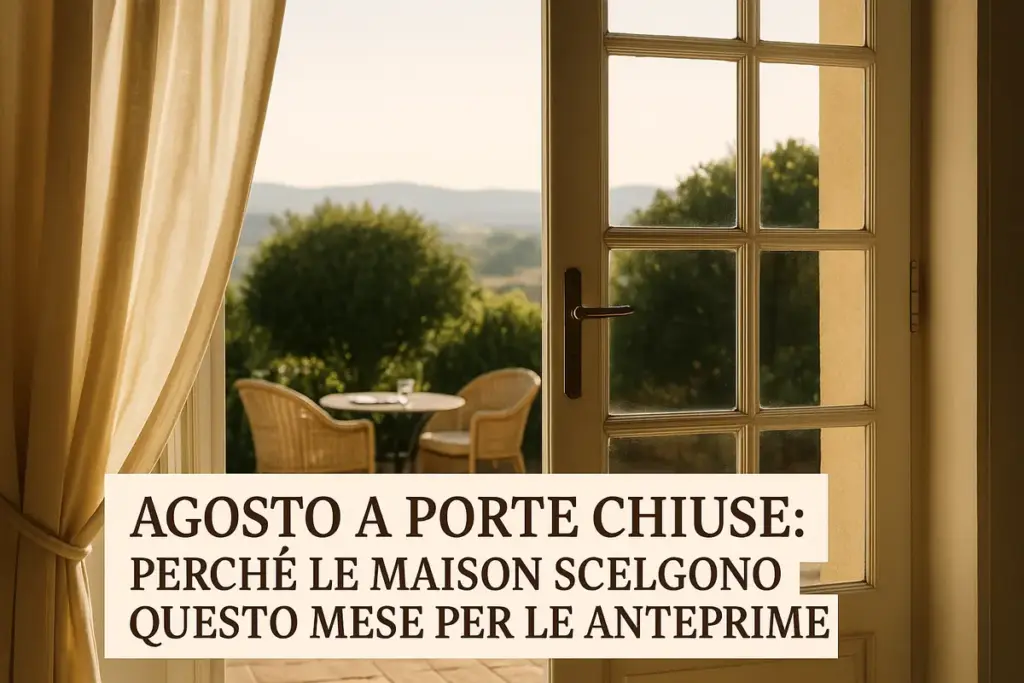 Agosto a porte chiuse: perché le maison scelgono questo mese per le anteprime