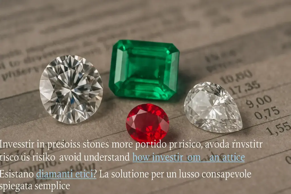 Pietre preziose da investimento: quali tagli proteggono dal rischio più degli altri