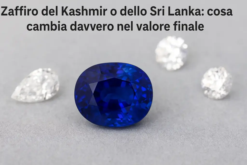 Zaffiro del Kashmir o dello Sri Lanka: cosa cambia davvero nel valore finale