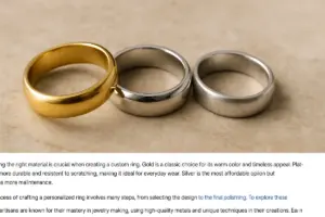 Materiali per anelli personalizzati: quello che cambia tra oro, platino e argento
