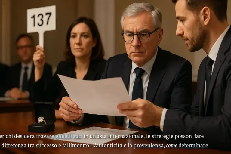 Aste internazionali di gioielli: il documento che cambia l’esito dell’aggiudicazione