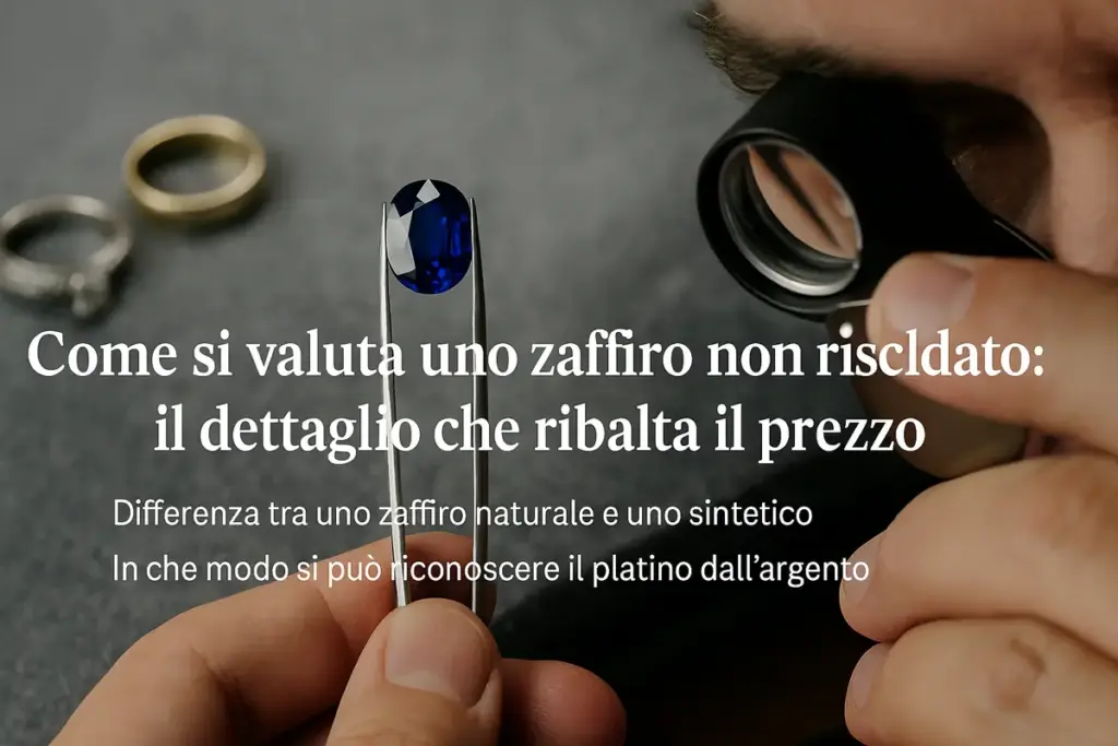 Come si valuta un zaffiro non riscaldato: il dettaglio che ribalta il prezzo