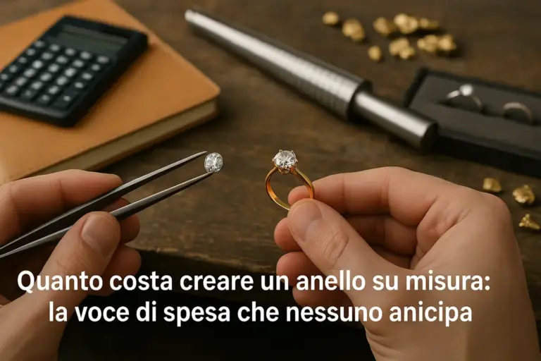 Quanto costa creare un anello su misura: la voce di spesa che nessuno anticipa