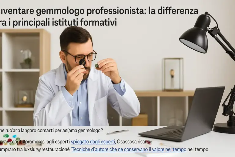 Diventare gemmologo professionista: la differenza tra i principali istituti formativi