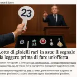 Lotto di gioielli rari in asta: il segnale da leggere prima di fare un’offerta