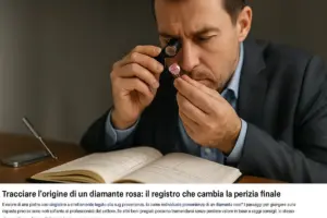 Tracciare l’origine di un diamante rosa: il registro che cambia la perizia finale