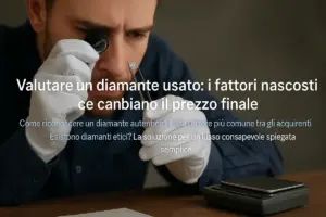 Valutare un diamante usato: i fattori nascosti che cambiano il prezzo finale