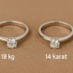 Oro bianco 18 carati vs 14 carati: quale scegliere per un anello durevole
