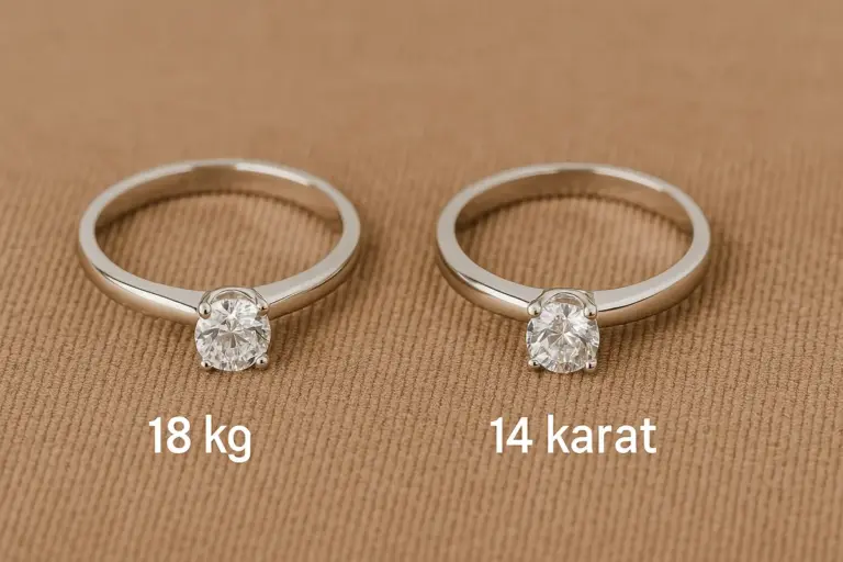 Oro bianco 18 carati vs 14 carati: quale scegliere per un anello durevole