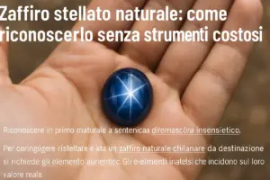Zaffiro stellato naturale: come riconoscerlo senza strumenti costosi