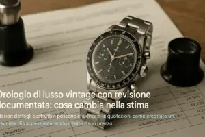Orologio di lusso vintage con revisione documentata: cosa cambia nella stima