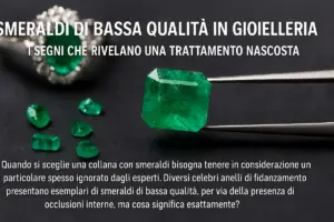 Smeraldi di bassa qualità in gioielleria: i segni che rivelano una trattazione nascosta