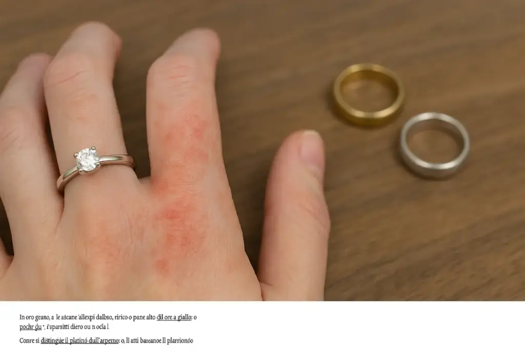 Allergia all’oro bianco: i metalli in lega che pochi considerano prima