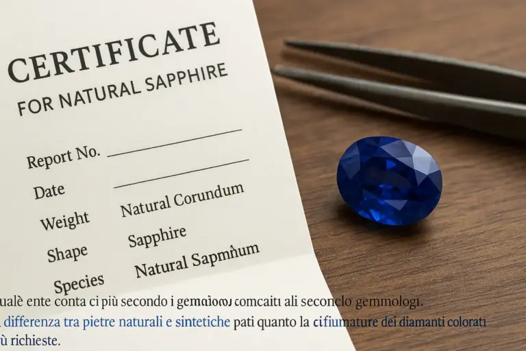 Certificato per zaffiri naturali: quale ente conta di più secondo i gemmologi