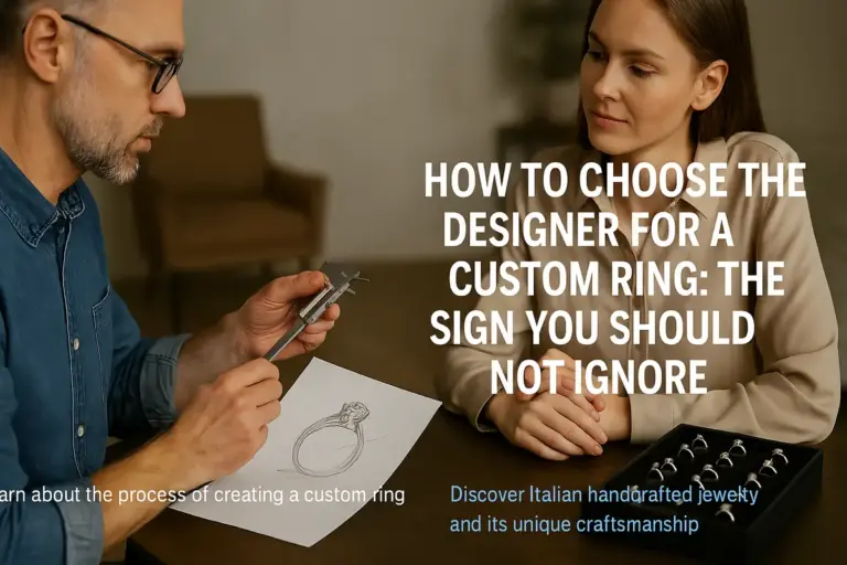 Come scegliere il designer per un anello personalizzato: il segnale da non ignorare