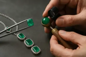 Taglio degli smeraldi in collana: quale forma protegge la pietra dagli urti