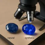 Zaffiro naturale vs sintetico al microscopio: gli indizi visibili anche ai non esperti