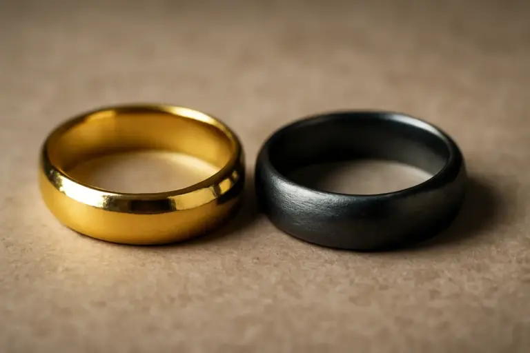 L’oro diventa nero con rodio o ossidazione, non cambia metallo
