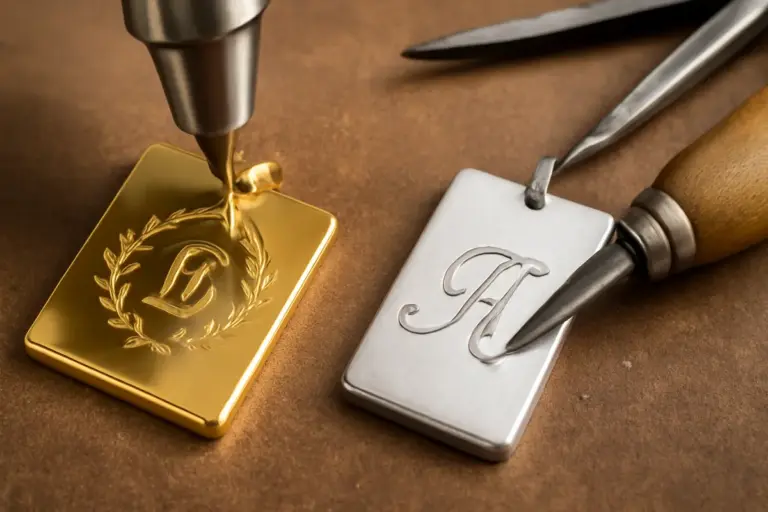Incisioni personalizzate su oro e argento: laser o bulino, cosa cambia