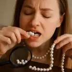 Perle vere o sintetiche? Il test del dente le distingue in un secondo