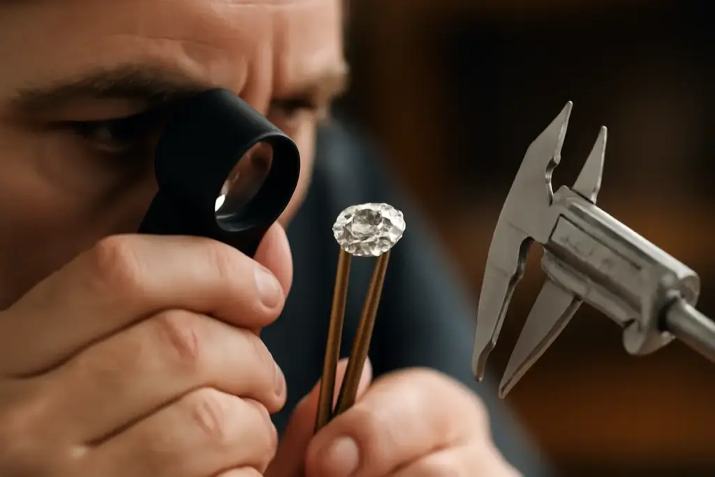 La brillantezza di un diamante si misura con il taglio, non con l’occhio