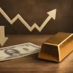 Il prezzo dell’oro sale quando il dollaro scende: come funziona