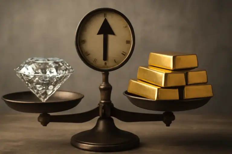 Diamante o oro: quale dei due mantiene meglio il valore nel tempo