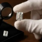 Diamante taglio smeraldo: le imperfezioni si vedono di più, la pietra va scelta con più cura